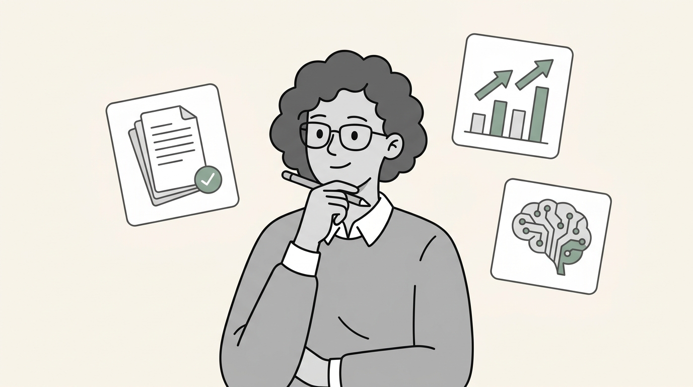 A conceptual banner illustrating an automated audit workflow where AI handles routine review tasks while a human accountant provides strategic oversight.