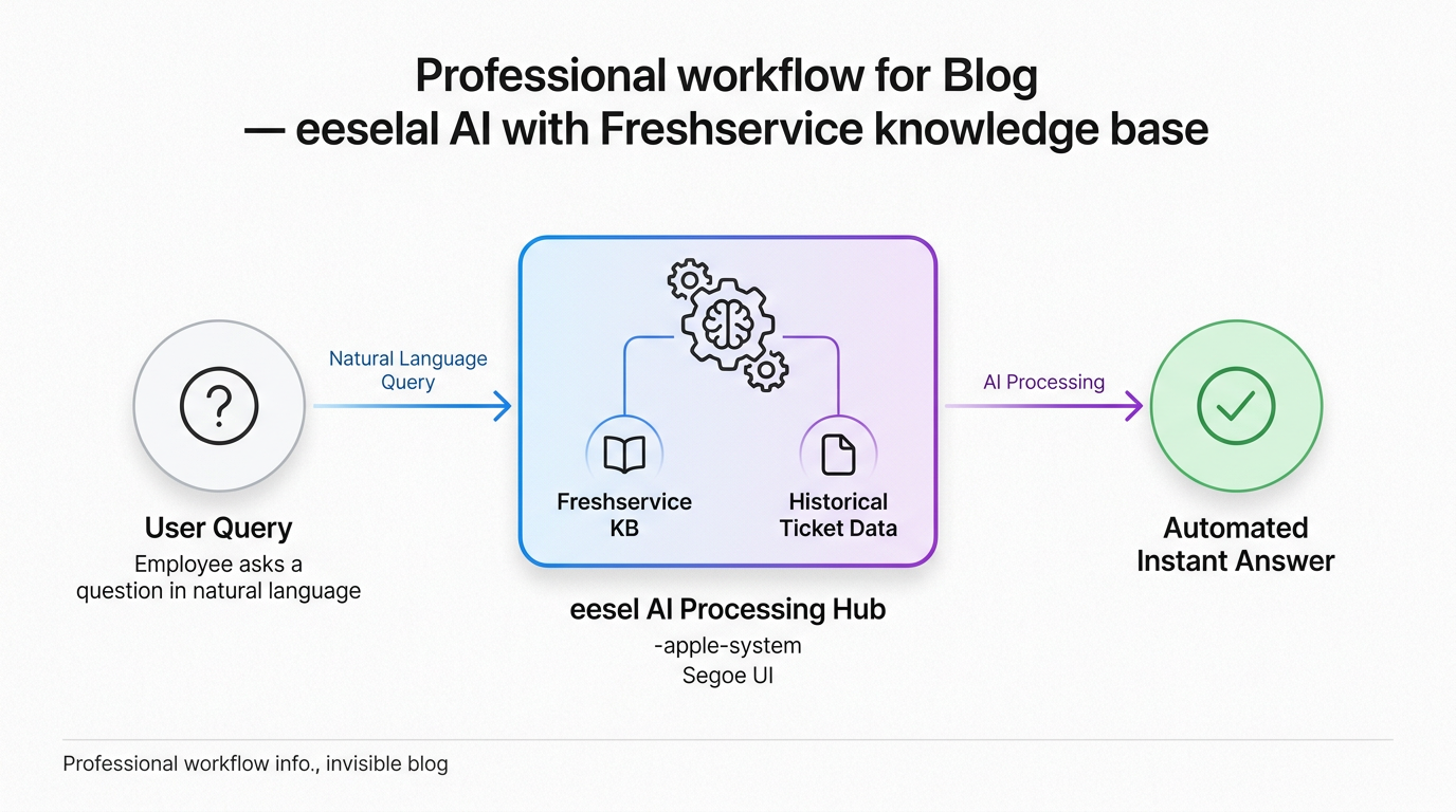 eesel AI Integration mit Freshservice zur automatisierten Ticketlösung