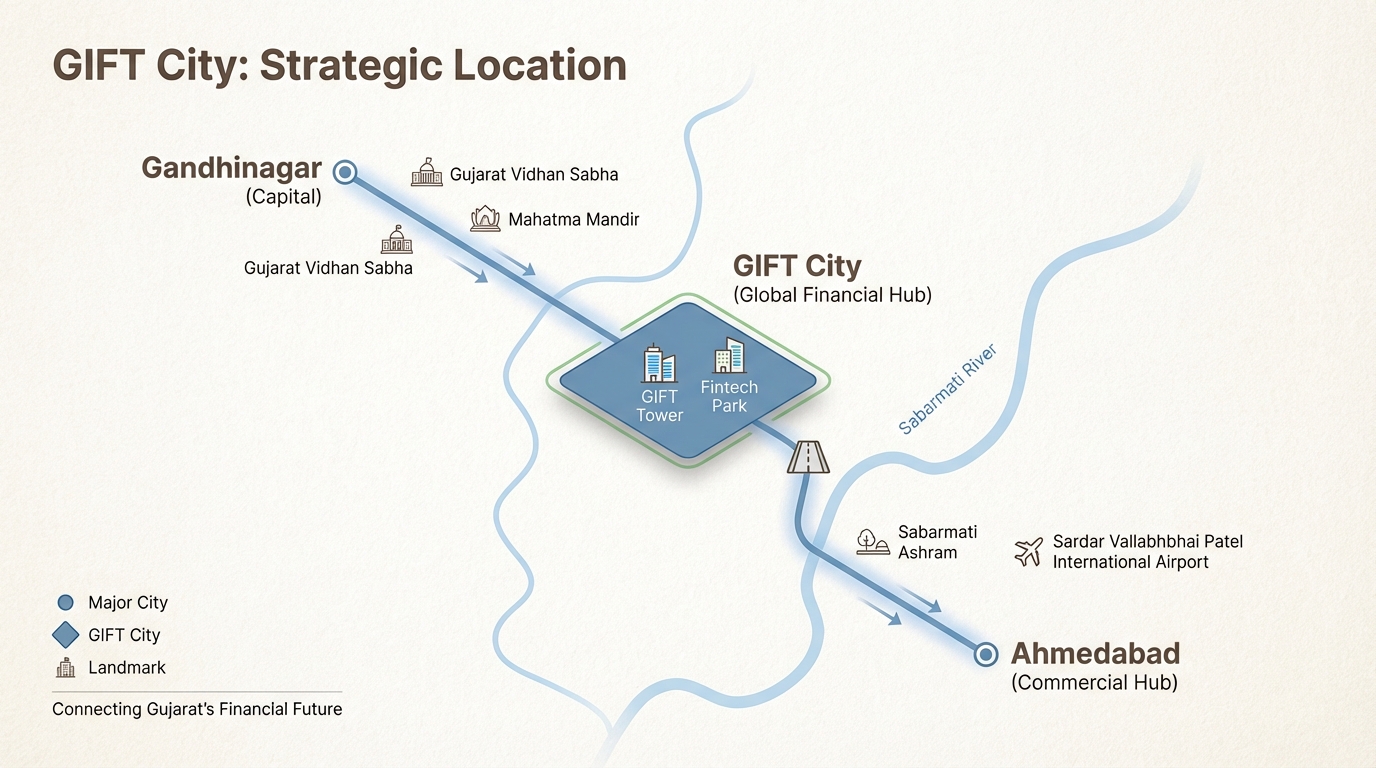 Strategic location offers urban amenities with lower costs