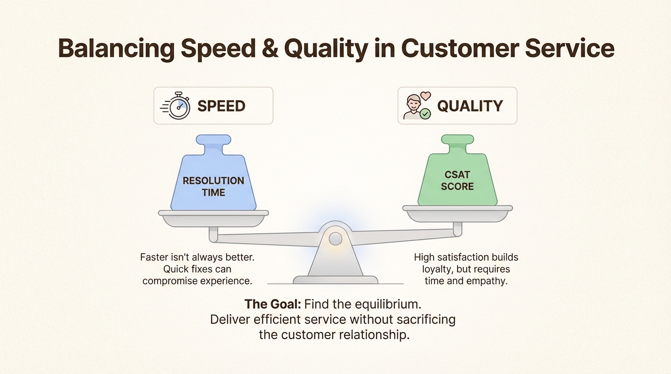Équilibrer la vitesse et la qualité du soutien à la clientèle