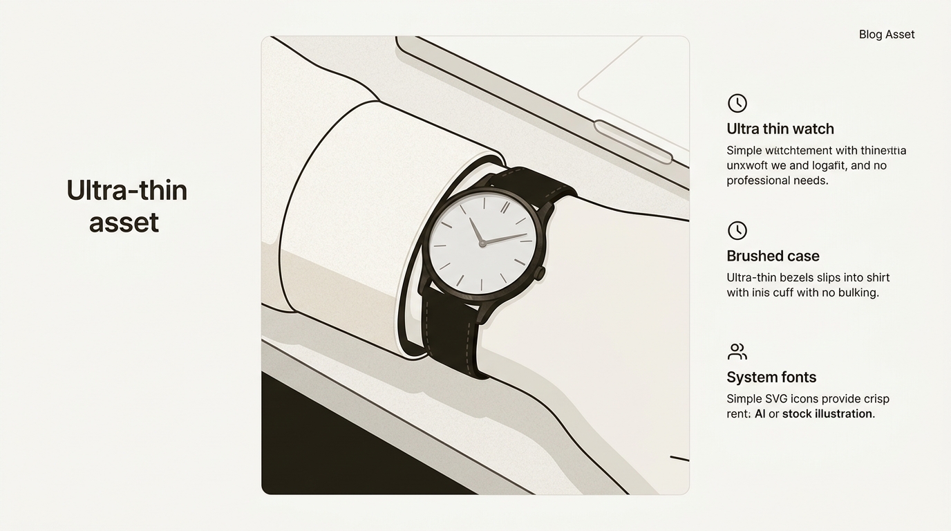 The next frontier for ultra-thin watches is not just extreme slimness, but also enhanced wearability and durability for daily life.