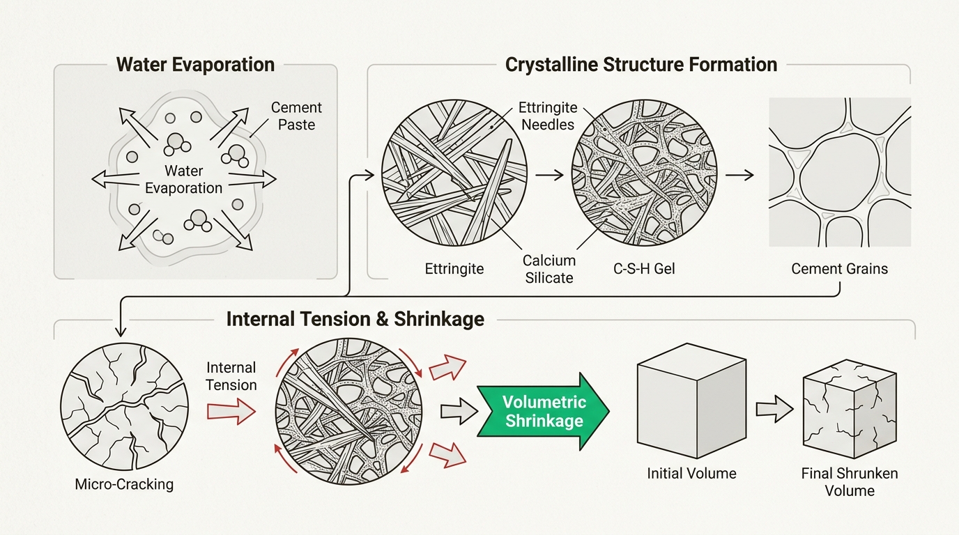 As concrete cures and water evaporates, internal stresses develop that naturally lead to shrinkage cracks in even the strongest foundations.