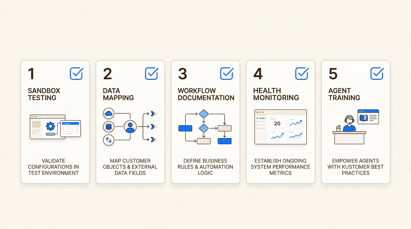 Cinco pasos de implementación para integraciones estables y valiosas