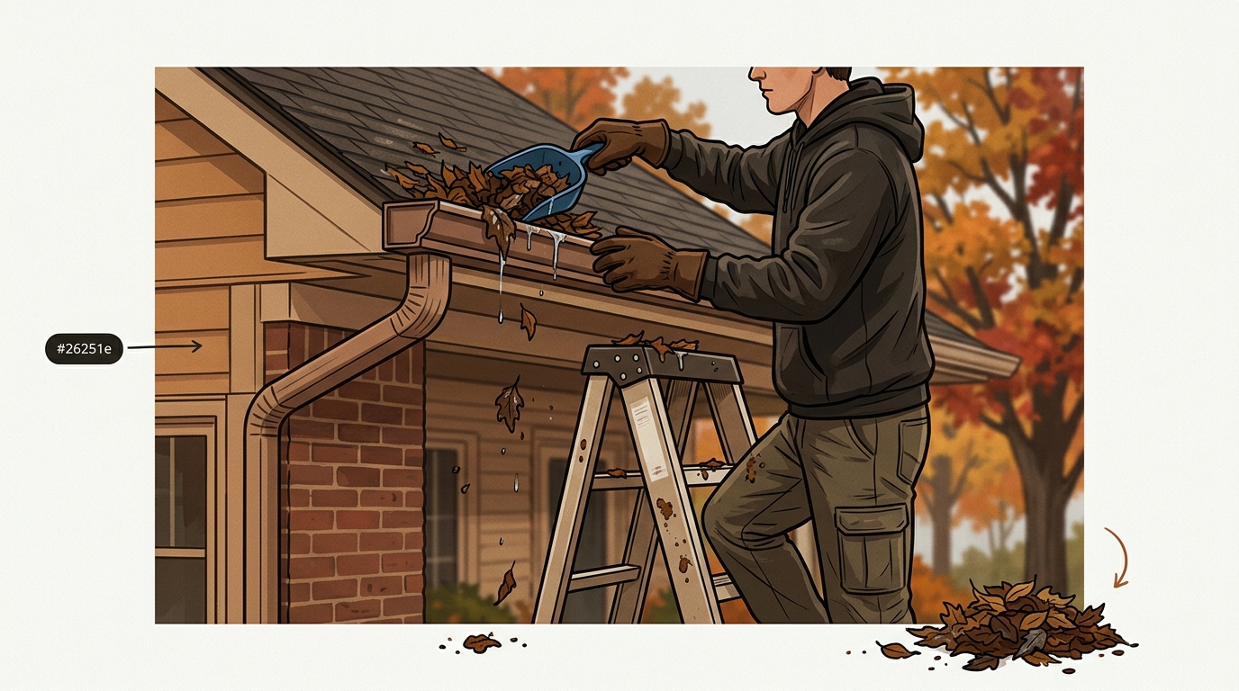 Regular gutter maintenance ensures proper drainage away from your home, protecting your foundation and siding from expensive water-related rot.
