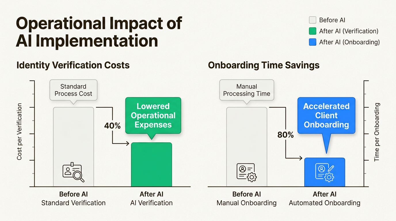 銀行および金融サービスにおけるAI実装による運用効率とコスト削減
