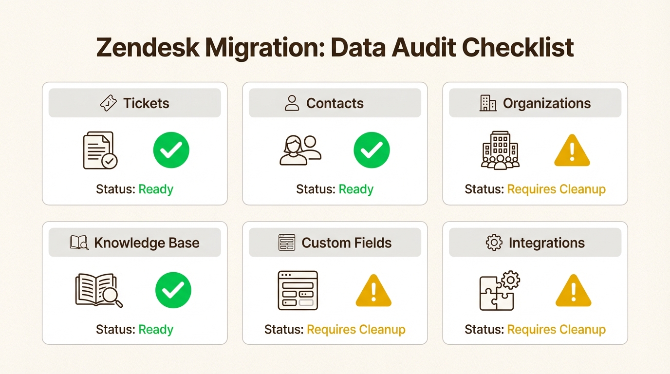Six catégories de données de base à examiner avant la migration