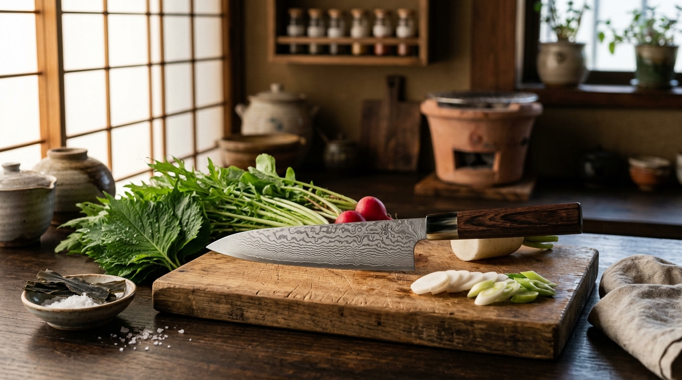 Experience the unparalleled precision and balance of a Japanese chef's knife, transforming your cooking into an effortless extension of your hand.