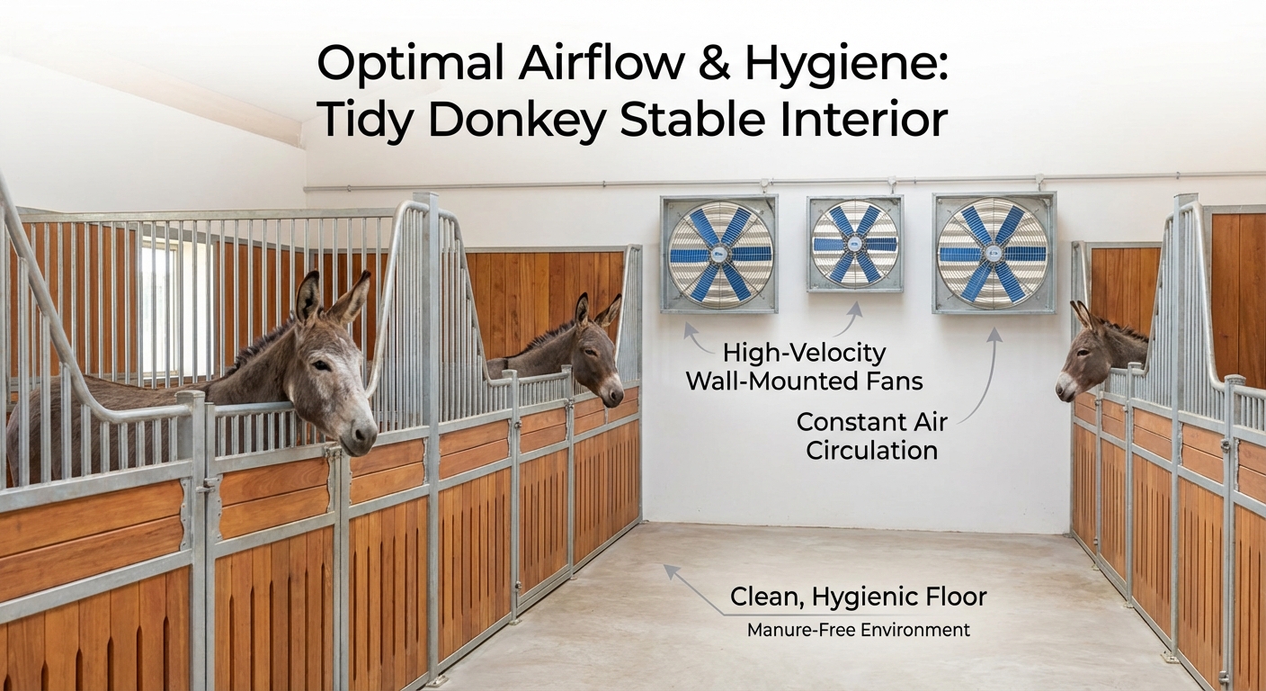 Fans and manure management disrupt fly breeding cycles