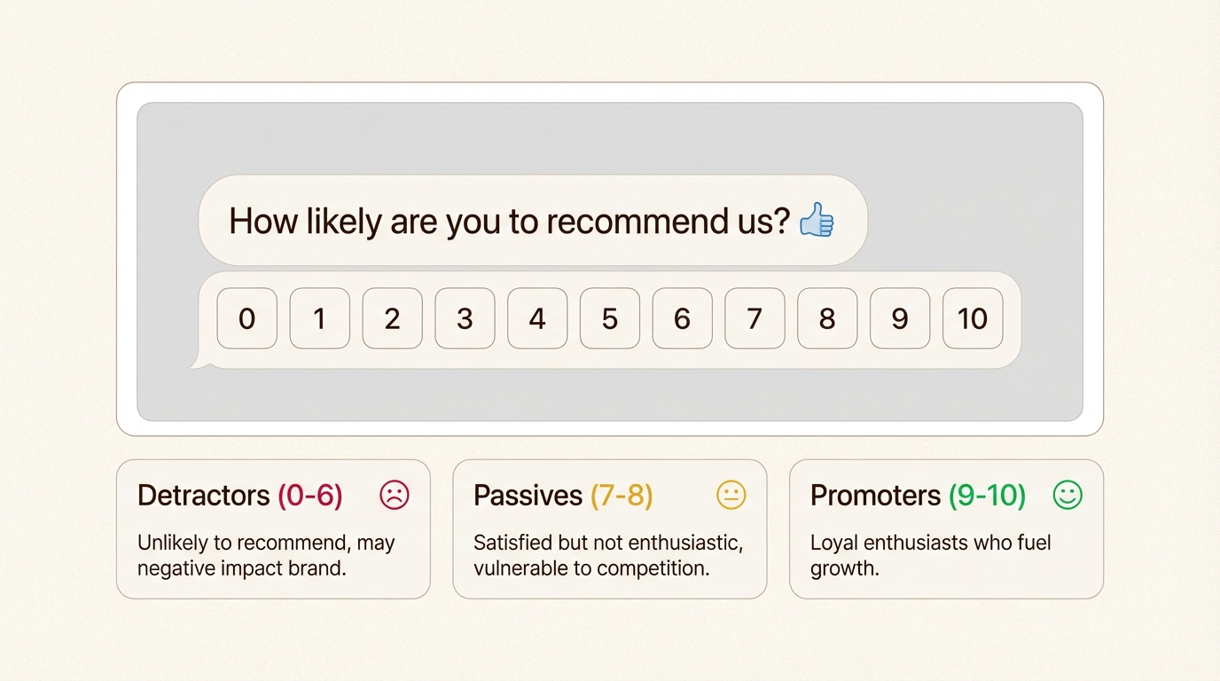 Botones de calificación mostrados directamente en la conversación del chat