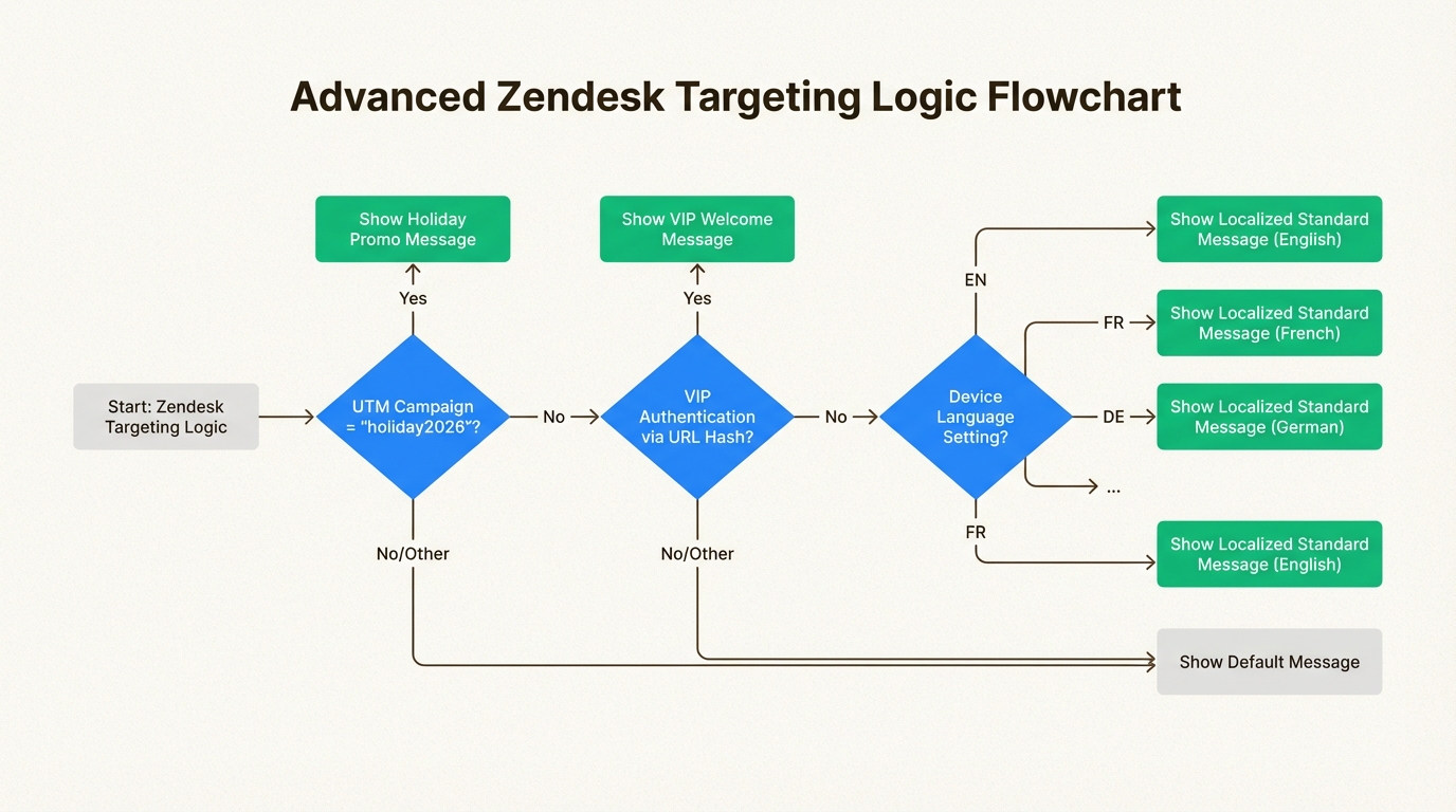 キャンペーンとユーザー属性に基づいたハイパーパーソナライズされたメッセージングのための高度なターゲティングロジック