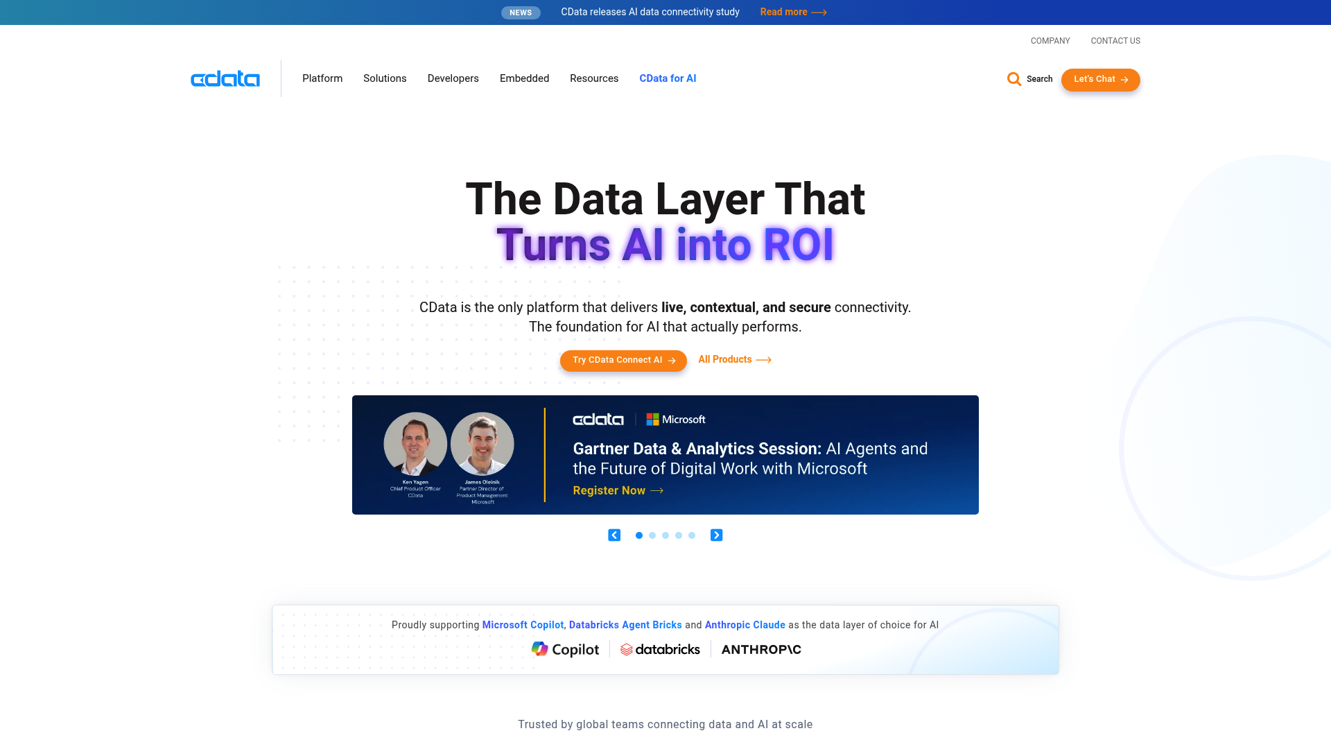 Página de producto y características del controlador CData Zendesk