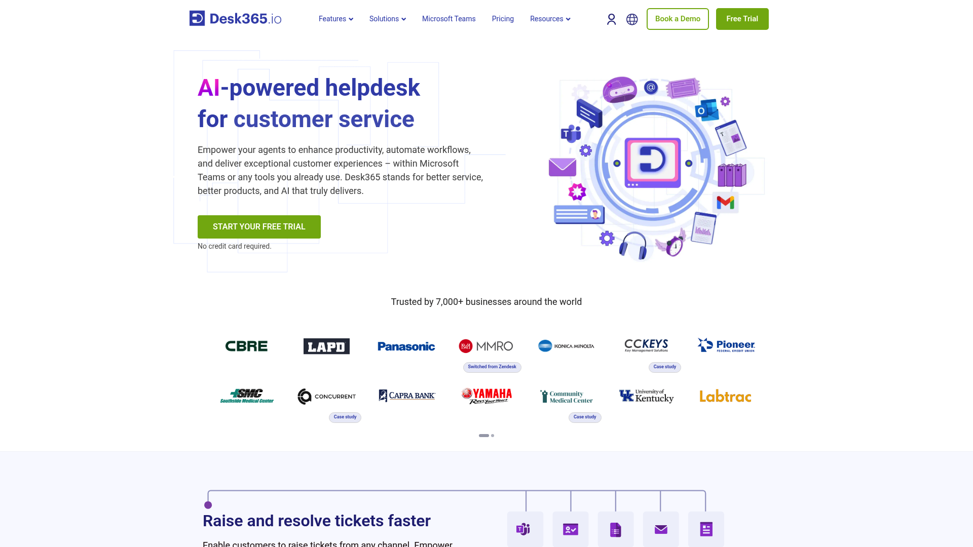 Desk365 helpdesk platform for Microsoft 365