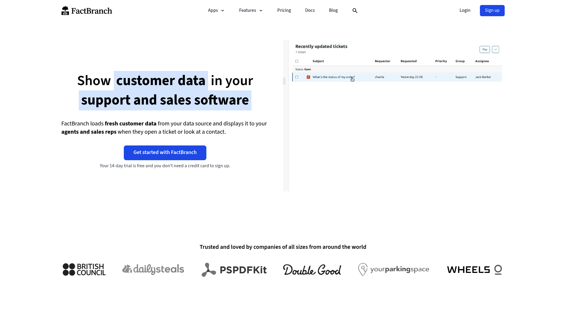 Plateforme FactBranch pour l’intégration de données externes