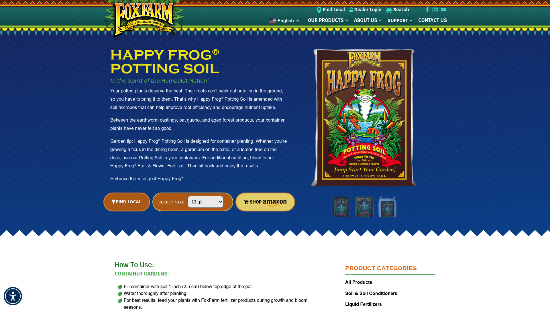 Happy Frog Potting Soil by FoxFarm is a top choice for indoor containers.