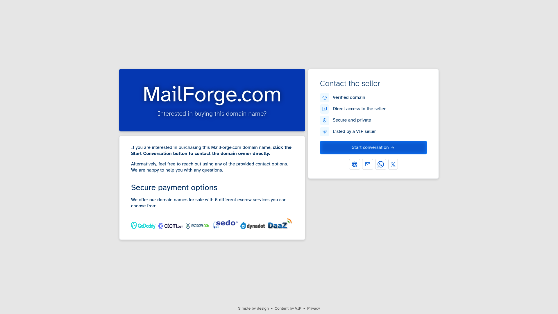 Infraestrutura de e-mail Mailforge para configuração de cold outreach