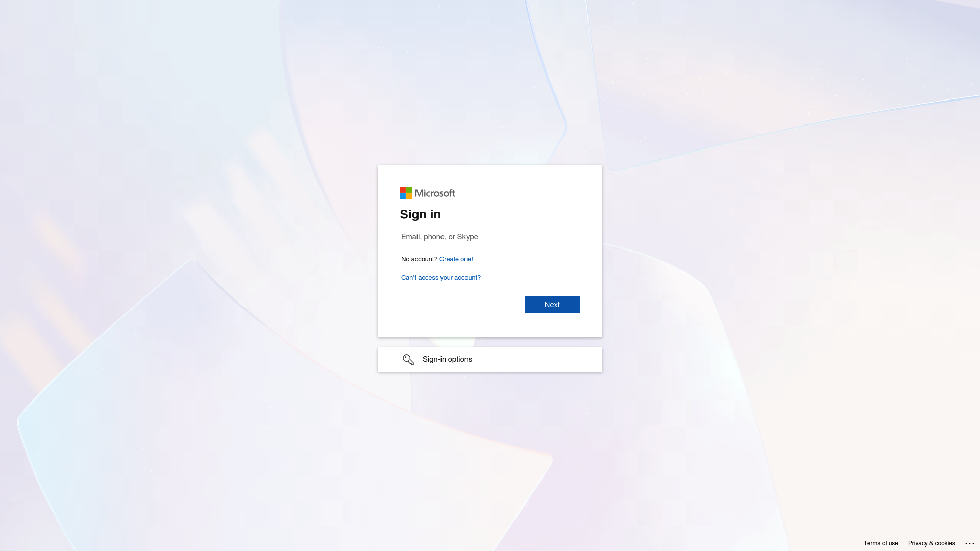 Página de destino de Microsoft 365 Copilot que muestra las funciones del asistente de IA.