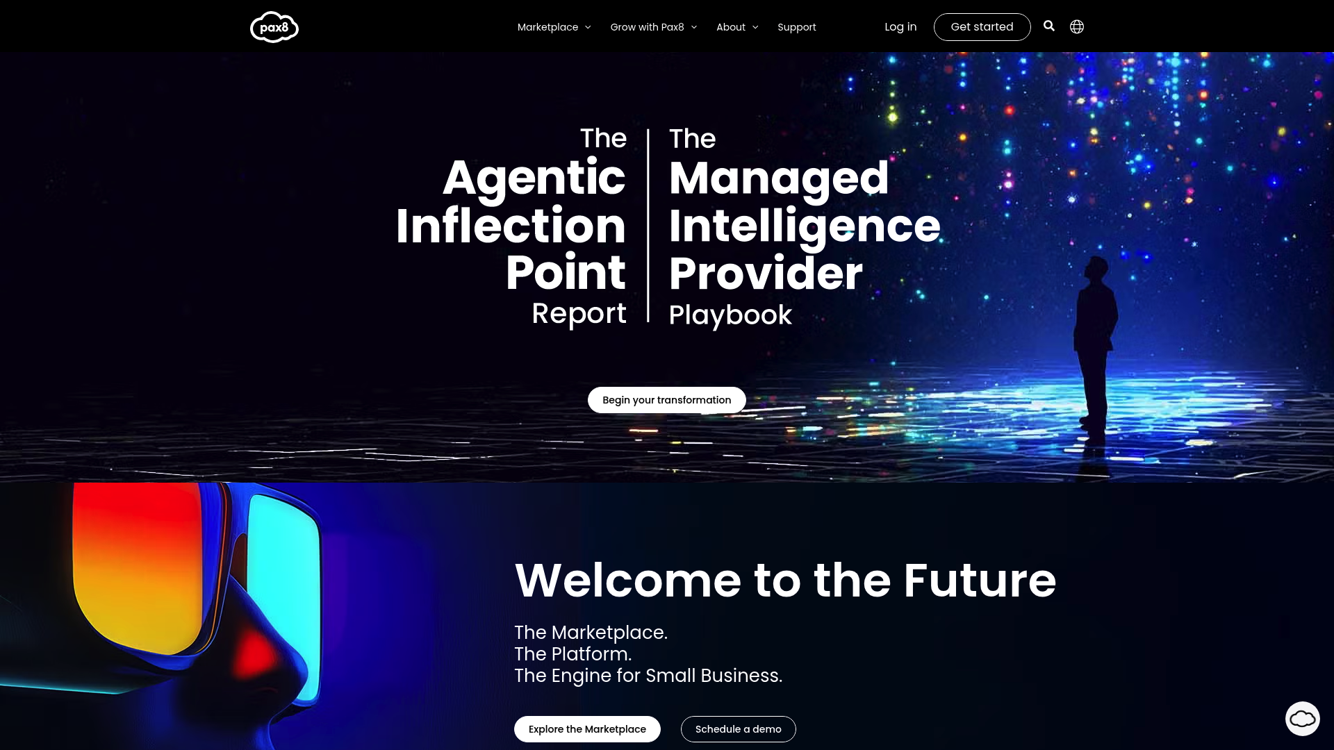 Pax8 Beyond cloud-focused conference website for MSPs