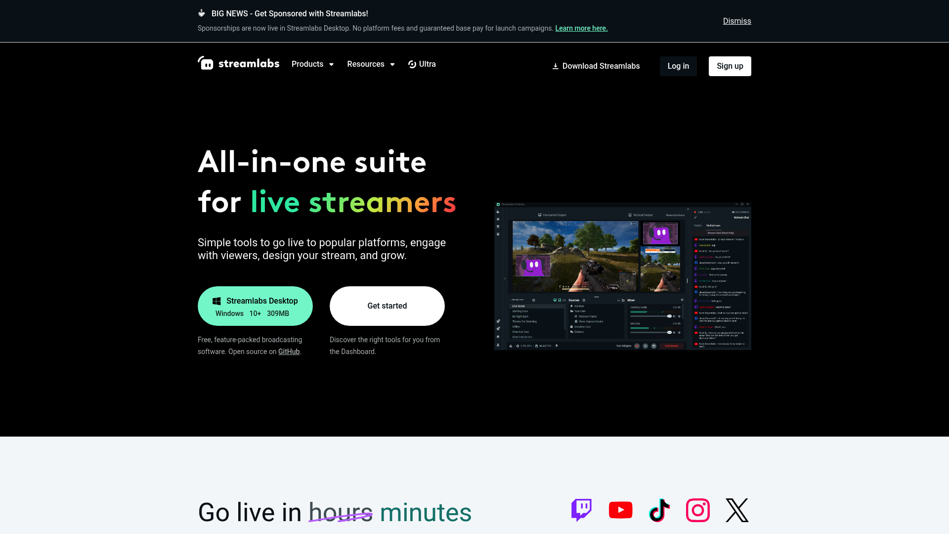 Streamlabs Dashboard
